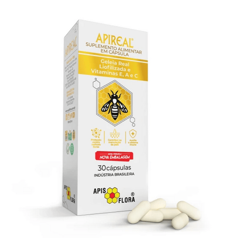 Geleia Real 30 cps - Apis Flora Revitalize seu Corpo e Mente com a Potência da Geleia Real! — produto Mille Grani (imagem ilu