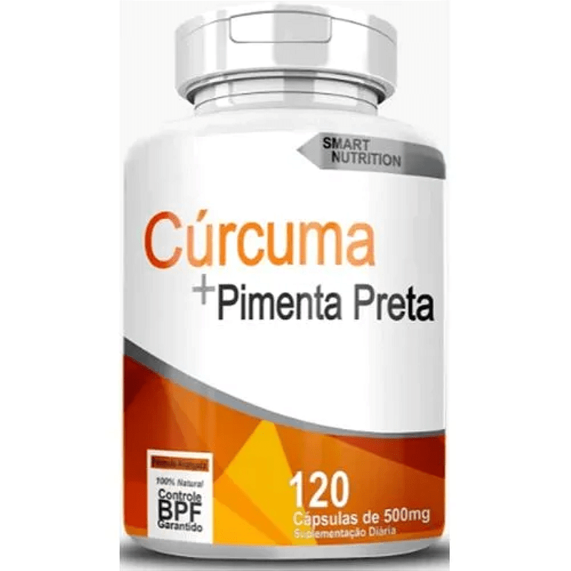 Cúrcuma + Pimenta Preta 500 mg – 120 Cápsulas – 4 Elementos – Antioxidante Potencializado — produto Mille Grani (imagem ilust