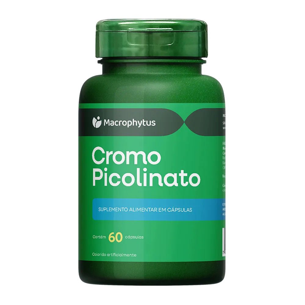 Cromo Picolinato 400mcg – 60 Cápsulas – Auxílio no Metabolismo e Controle da Glicose — produto Mille Grani (imagem ilustrativ
