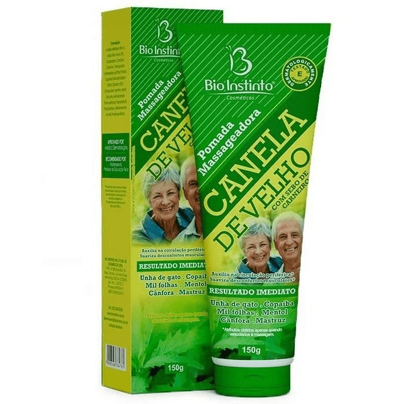Pomada Canela de Velho 150g – Alívio Rápido para Dores Musculares e Articulares - Bio Instinto — produto Mille Grani (imagem