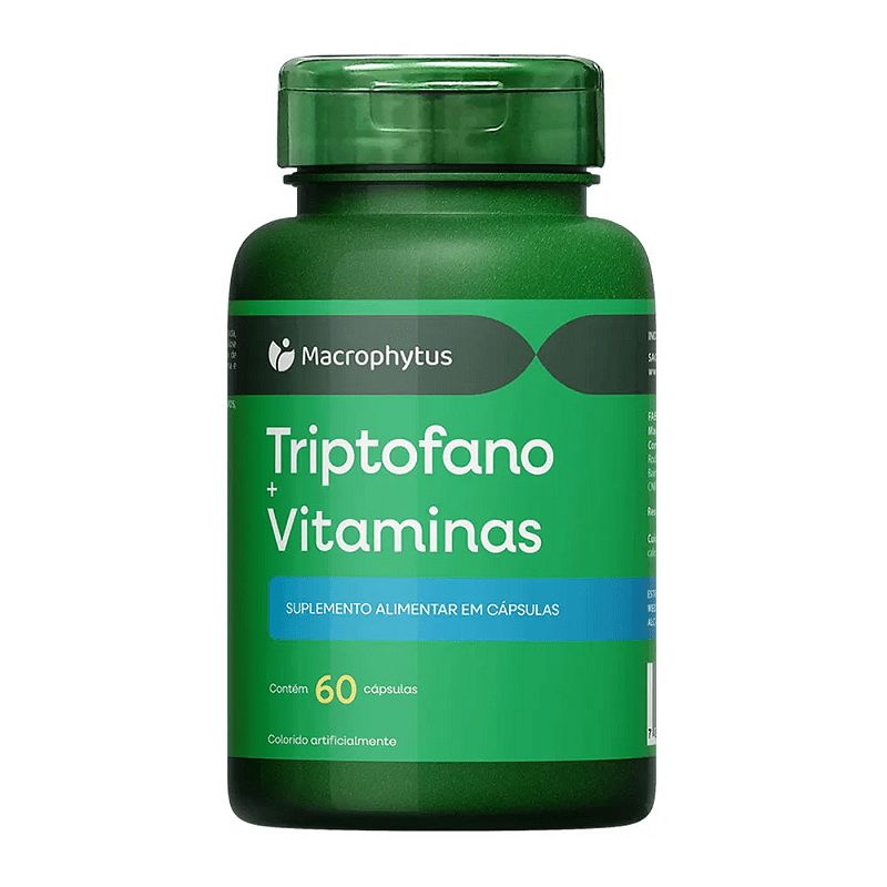 Triptofano + Vitaminas 60 cápsulas - Macrophytus — produto Mille Grani (imagem ilustrativa)