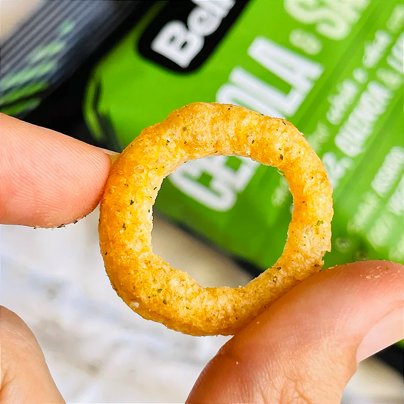 Snack de Arroz, Quinoa e Lentilha Sabor Cebola e Salsa 35g – Saudável e Delicioso!
