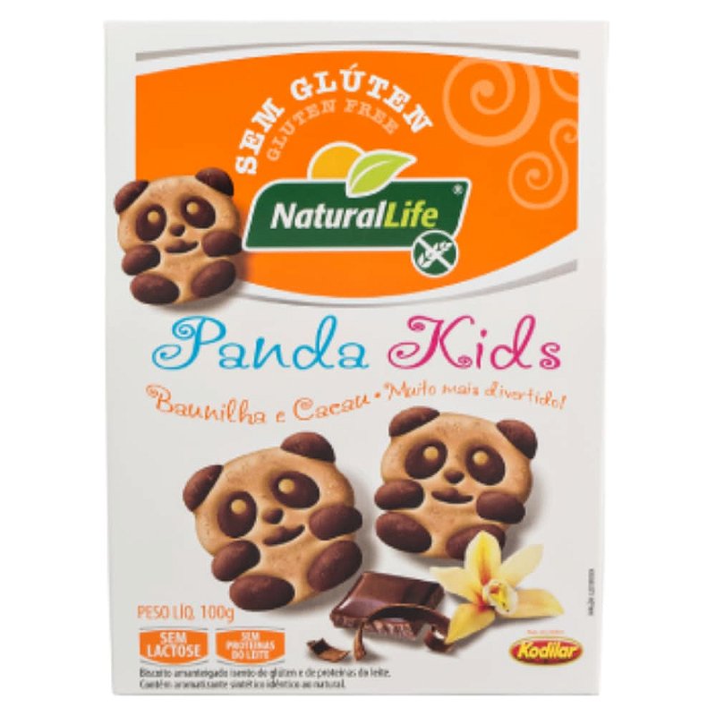Biscoitos Panda Kids Baunilha com Chocolate 100g – O Lanche Divertido e Saudável para Seu Filho!