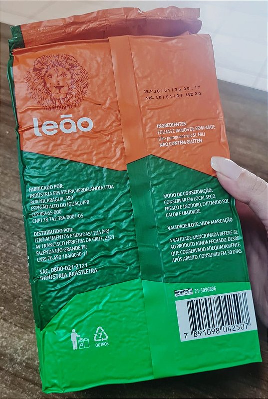 Chimarrão Erva Mate 1kg a vácuo - Leão