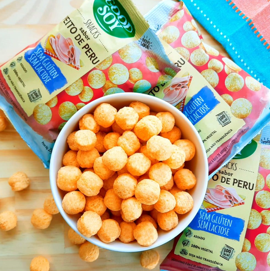 Snack Soja sabor Peito de Peru 25g - Good Soy: A Nutrição Deliciosa Que Transforma Sua Rotina!