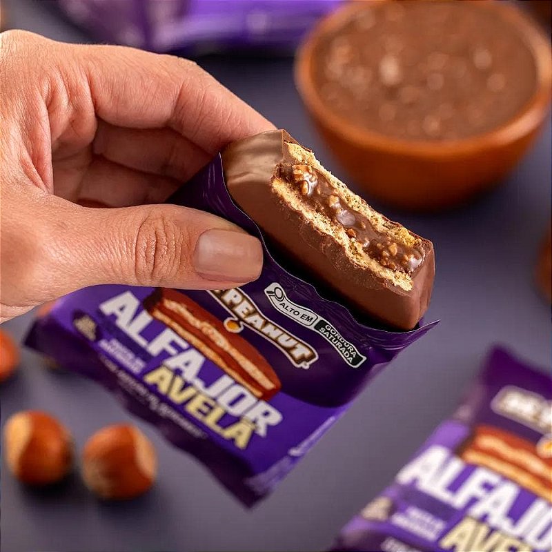 Alfajor Avelã Zero Adição de Açúcar 55g – Dr. Peanut: O Sabor Irresistível, Agora Sem Culpa!