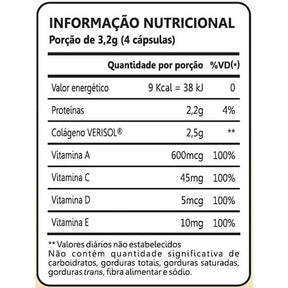 Colágeno DermUp Verisol 500 mg – 90 Cápsulas – Firmeza e Juventude
