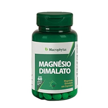 Magnésio Dimalato 400 mg – 60 Cápsulas – Energia, Relaxamento Muscular e Saúde Integral