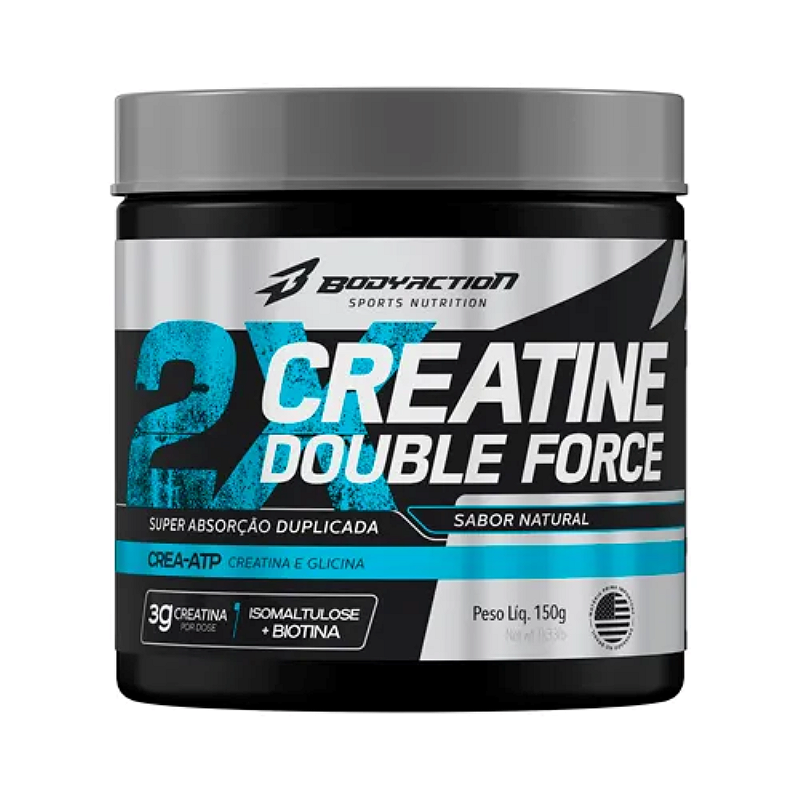 Creatine Double Force 150g - Body Action - Mais Força, Explosão e Resistência nos Treinos!