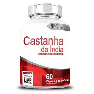 Castanha-da-Índia 500 mg – 60 Cápsulas – Bem-Estar Vascular