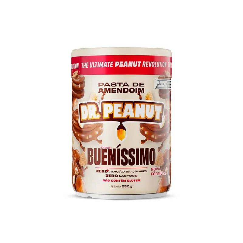 Pasta de Amendoim Dr. Peanut Sabor Bueníssimo 250g – Sabor e Nutrição Sem Culpa!