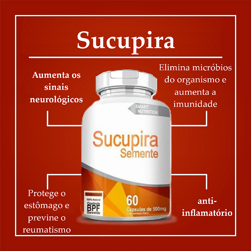 Sucupira 500 mg – 60 Cápsulas – Conforto Articular e Bem-Estar Natural