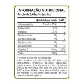 Colágeno Hidrolisado + Vitamina C 400 mg – 60 Cápsulas – Beleza e Proteção