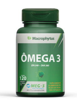 Ômega-3 1 000 mg – 120 Cápsulas – Saúde Cardiovascular, Mental e Antioxidante