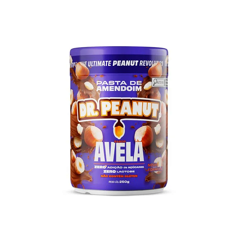 Pasta de Amendoim Dr. Peanut Sabor Avelã 250g - Sabor Sofisticado e Saudável em Cada Colherada