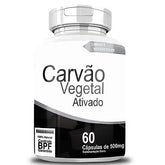 Carvão Vegetal Ativado 500 mg – 60 Cápsulas – Alívio de Inchaço, Gases e Digestão