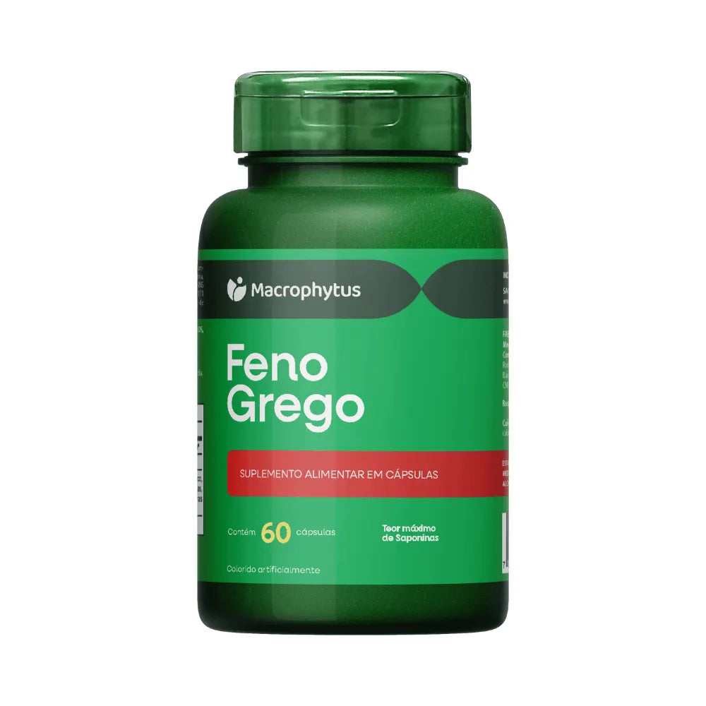 Feno Grego 600 mg – 60 Cápsulas – Teor Máximo de Saponinas