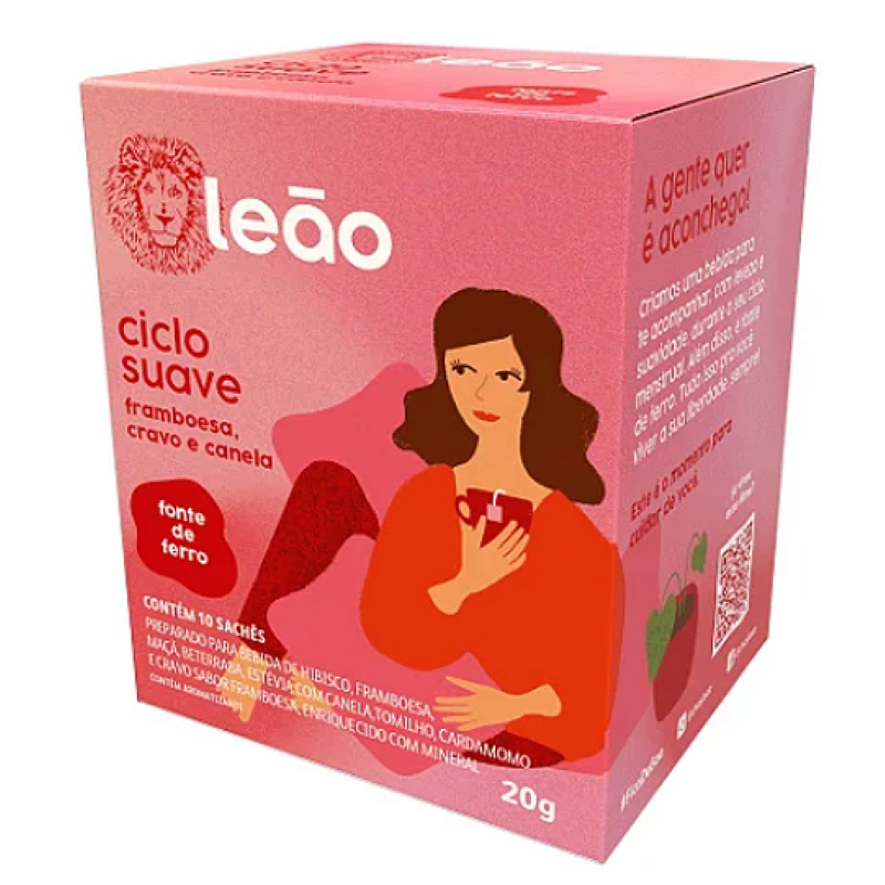 Ciclo Suave Leão – Framboesa, Cravo e Canela – 10 Sachês: O Toque de Cuidado que Você Merece