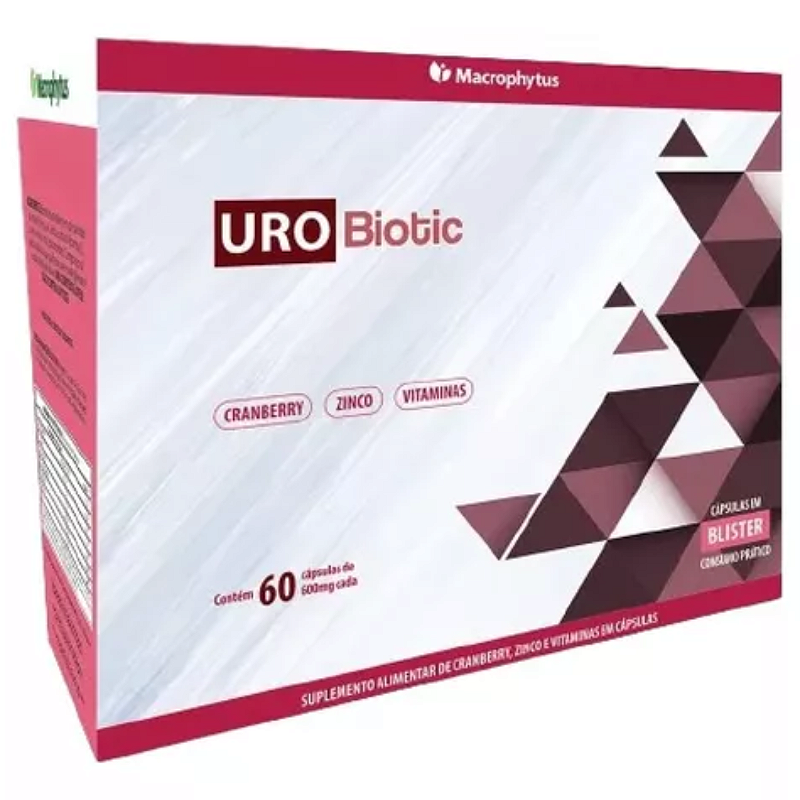 Uro Biotic 600 mg – 60 Cápsulas – Suporte Natural para Saúde Urinária