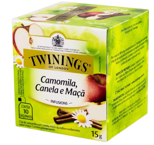 Chá Camomila, Canela e Maçã 15g - Twinings | Relaxamento e Sabor em Cada Xícara!
