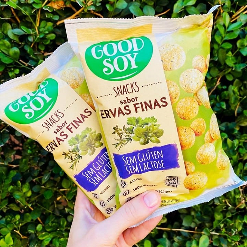 Snack Soja Sabor Ervas Finas 25g - Good Soy: O Lanche Saudável que Você Merece!