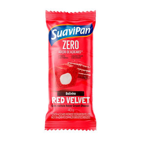 Bolinho Red Velvet com Recheio de Cream Cheese Zero 40g - SuaviPan