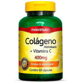 Colágeno Hidrolisado + Vitamina C 400 mg – 60 Cápsulas – Beleza e Proteção