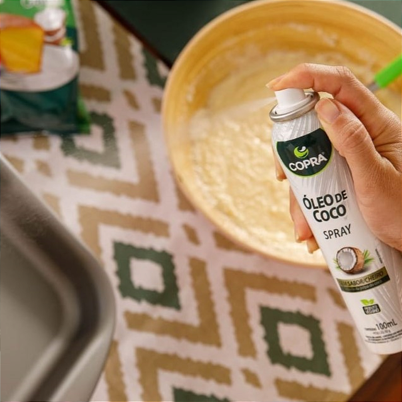 Óleo de Coco Sem Sabor Spray 100ml Copra - O segredo de uma cozinha prática, saudável e sem bagunça está aqui!