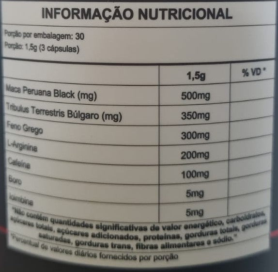 Touro Azul 1500 mg – 90 Cápsulas – Potência, Energia e Desempenho Masculino