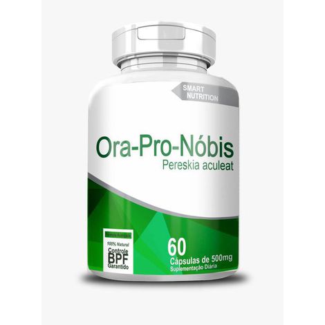 Ora‑pro‑nóbis 500 mg – 60 Cápsulas – Fibra, Ferro e Antioxidante Natural