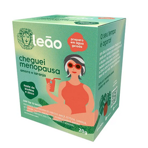 Chá Cheguei Menopausa Amora e Laranja - 10 Sachês - Leão | Viva a Menopausa com Potência e Fluidez
