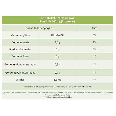 Óleo de Alho 500 mg – 60 Cápsulas – Imunidade, Coração e Bem‑Estar