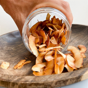 Chips de Coco - Lascas Tostadas e Nutritivas | O Lanche Saudável Que Você Merece
