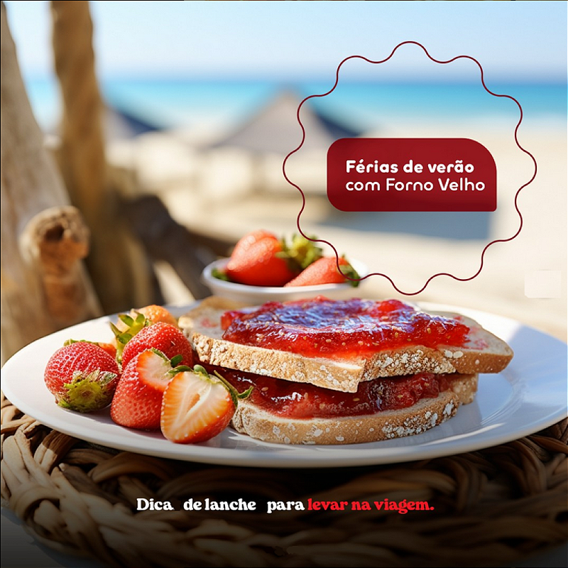 Geleia de Morango 100% Fruta 200g - Forno Velho: O Sabor Puro da Natureza