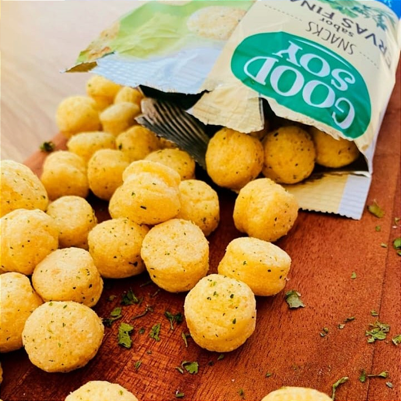 Snack Soja Sabor Ervas Finas 25g - Good Soy: O Lanche Saudável que Você Merece!