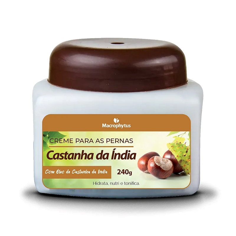 Creme Castanha da Índia 240g - Macrophytus | Alívio e Conforto Para Pernas Cansadas!