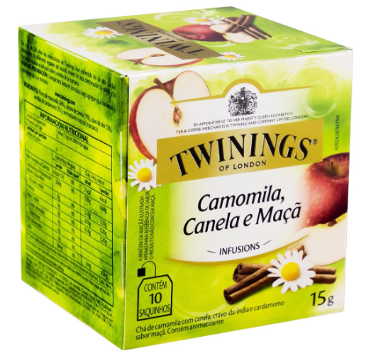 Chá Camomila, Canela e Maçã 15g - Twinings | Relaxamento e Sabor em Cada Xícara!