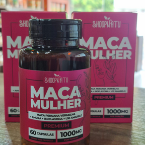 Maca Mulher 1000 mg – 60 Cápsulas – Equilíbrio Hormonal e Energia Feminina