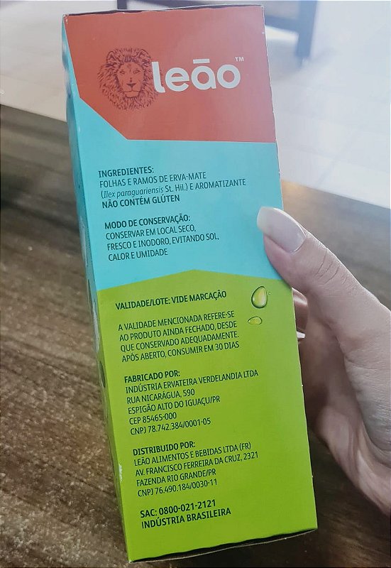 Tereré Erva Mate Sabor Menta & Limão 500g - Leão