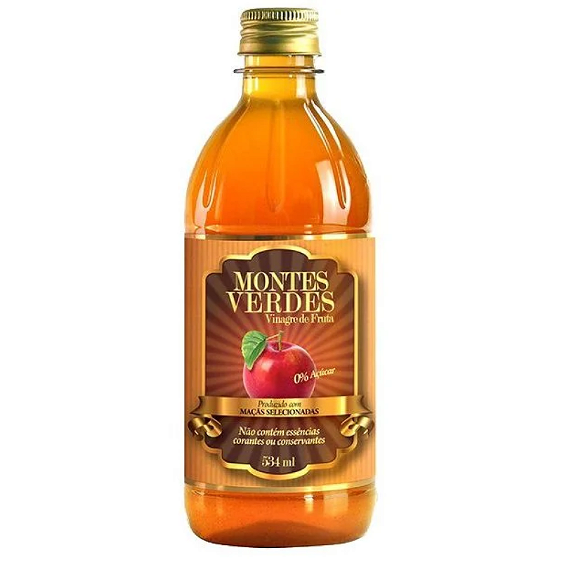 Vinagre de Maçã 530ml Montes Verdes – Natural, Saudável e Versátil