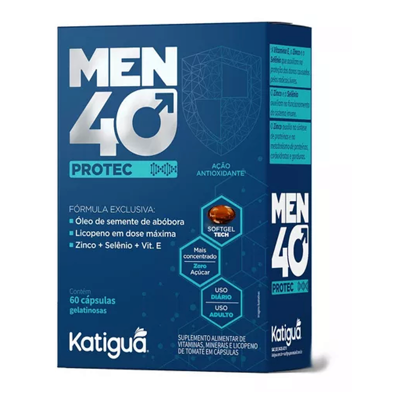 Kit Homem 40+, 1 Men 40 - 1 Vigra-4 Mais Energia, Vitalidade e Performance!