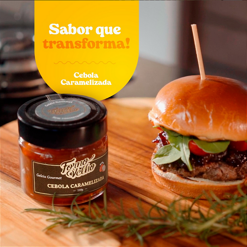 Cebola Caramelizada Gourmet 200g - Forno Velho