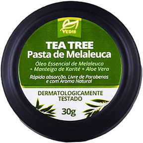 Tea Tree Pasta de Melaleuca 30g - Vedis | Antisséptico Natural e Cuidados para a Pele