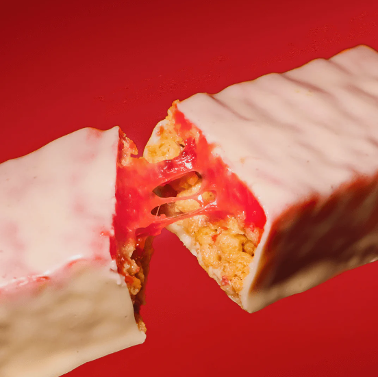 Barra de Proteína Crunch Sabor Morango e Chantilly Bold 50g – Sabor Delicioso e Alta Performance