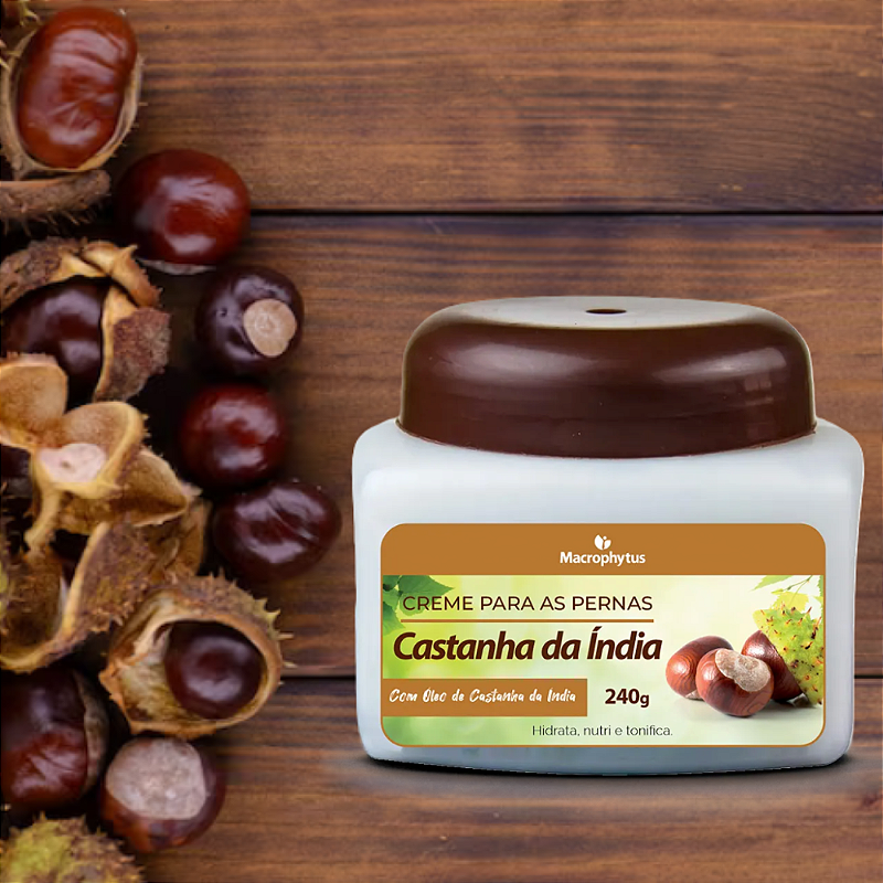 Creme Castanha da Índia 240g - Macrophytus | Alívio e Conforto Para Pernas Cansadas!