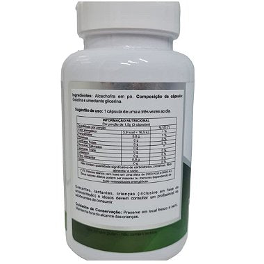 Alcachofra 500 mg – 60 Cápsulas – Digestão Saudável e Suporte ao Fígado