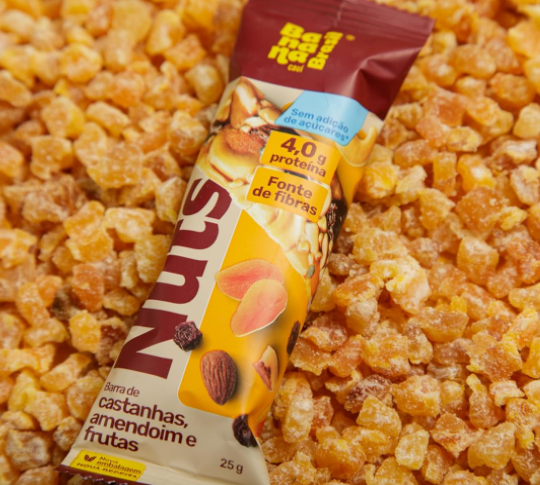 Nutsbar Barra de Castanhas, Amendoim e Frutas 25g – Banana Brasil Cauí!