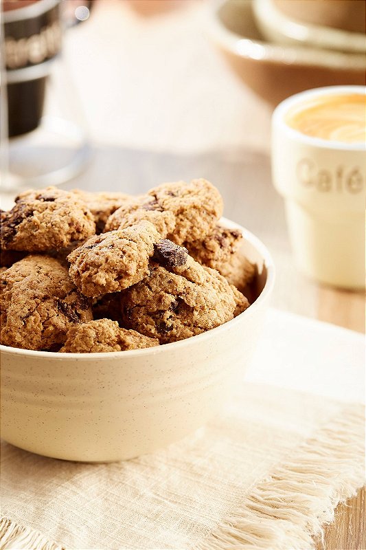 Cookies de Limão Siciliano com Chocolate 50% Cacau 100g– Equilíbrio Perfeito entre Sabor e Saúde!
