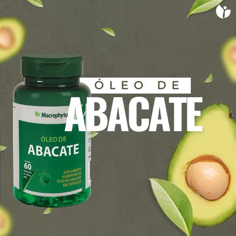 Óleo de Abacate 1 000 mg – 60 Cápsulas – Gorduras Saudáveis e Antioxidante Natural