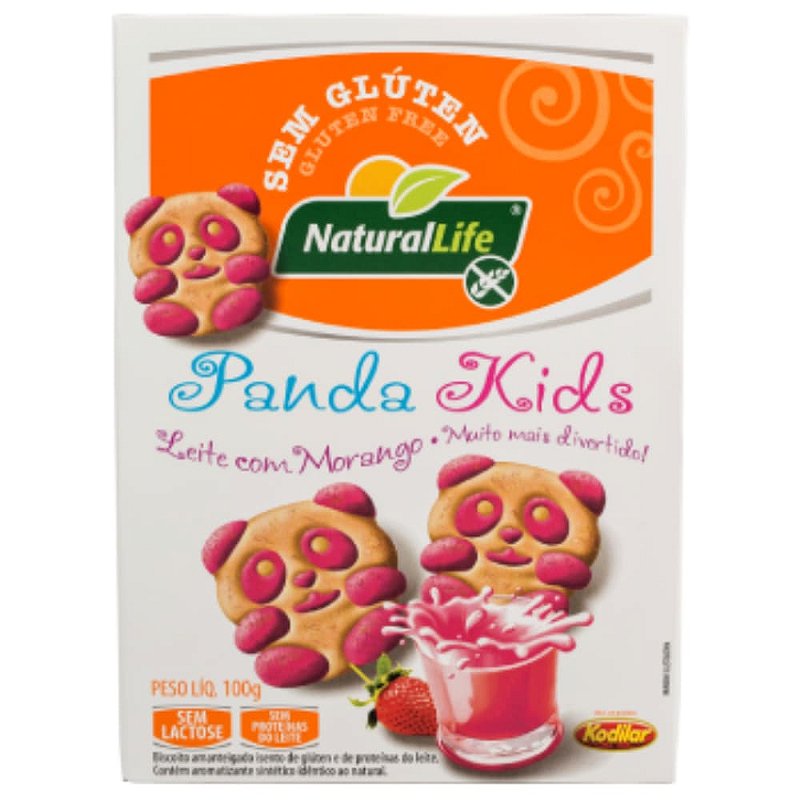 Biscoitos Panda Kids Leite com Morango 100g – O Lanche Saudável e Divertido para Seu Filho!